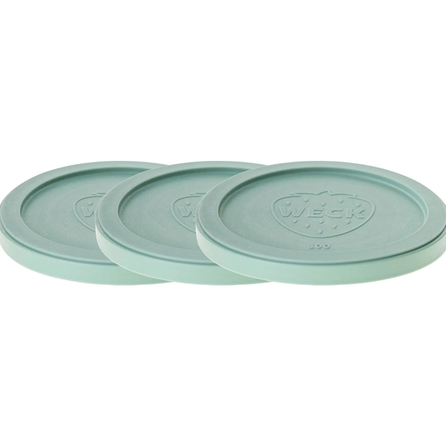 3 x WECK-Frischhaltedeckel salbei RR 100